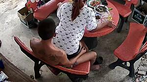 Being secretly filmed by a friend while having sex