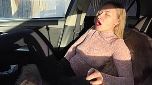 Public masturbation moment with my future wife outdoors