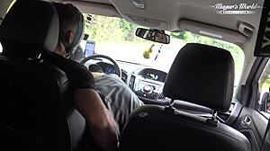 Behind The Scenes: Nympho Wife Julia North's Quick Anal in Forest