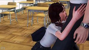 Ph Brunette Sucks Her Teacher In Classroom