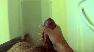 Masturbating wildly in the shower!
