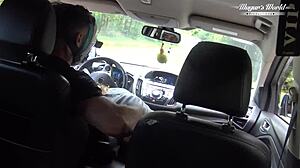 Behind The Scenes: Nympho Wife Julia North's Quick Anal in Forest