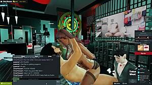 Ari endures hard fucking while cuck boyfriend watches and serves