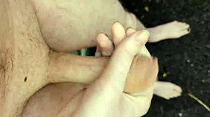 Risky Masturbating Outside At Midday