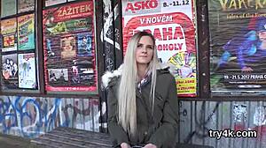 Natural teen 18+ gives BLOWJOB in POV, gets TWAT REAMED