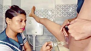 Two Sexy Indian Girls Share Cock in Desi Sex