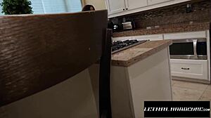 DILF creampies stepdaughter with ebony cum