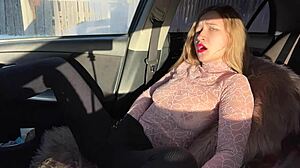 Public masturbation moment with my future wife outdoors