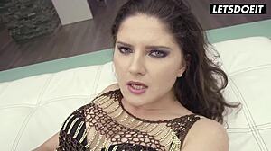 Petite teen Francesca DiCaprio in intense hardcore action