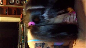 Beautiful blue-eyed teen 18+ amateur blowjob