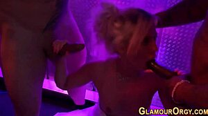 Wow, Glamour Party Threesome with Hardcore Banging!