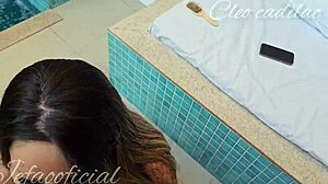 كليو كاديلاك تذهب خام مع زب سميك برازيلي