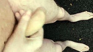 Risky Masturbating Outside At Midday