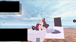 In Roblox, Two Black Futanari Sluts Spit On Ass And Creampie With Big Monster Cocks