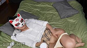 Zaya Ofhel Masters Anal Gape with Daddy in Raw Uncensored Asian Action