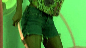 Hot interracial lesbians in intense cunilingus