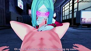 Rebecca’s getting wild in Night City with this free POV Cyberpunk fantasy scene.