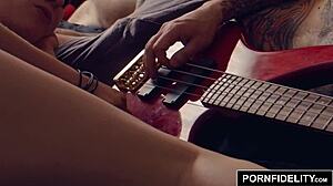 pornfidelity riley nixon worships the cock, ending up covered in hot cum