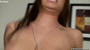 Old cuckold watches pussy licking in POV volume 41