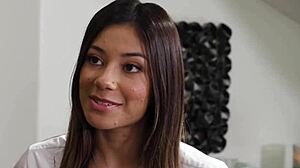 Sensual hot teen 18+ masseuse pours nuru gel on herself and her client being fully naked brad sterling xxlayna marie