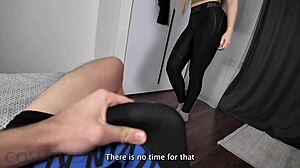 Intense Fucking Of Girlfriend In Gym Leggings Post-Workout