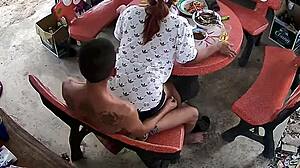 Being secretly filmed by a friend while having sex