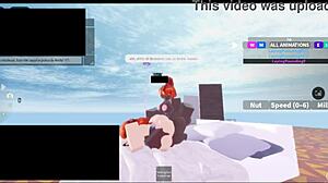 In Roblox, Two Black Futanari Sluts Spit On Ass And Creampie With Big Monster Cocks