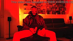 i explore my desires in incubus cosplay, touching myself gently.