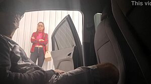 Risky Street Handjob For Bus Stop Student