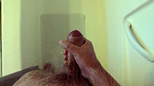 Masturbating wildly in the shower!