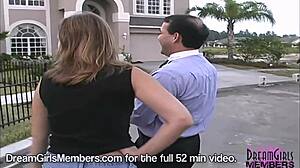 awesome natural tits on this showering pawg babe