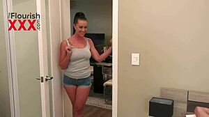 Stepmom Texas Patti cheating on her husband with a young man in casting