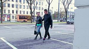 Naked Dude Licks Shaved Pussy Of Half-Naked Babe