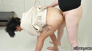 hot nympho me brought to anal asylem for harsh treatement