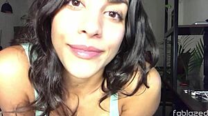 Masturbating Brazilian Asks: Lick Or Fuck?