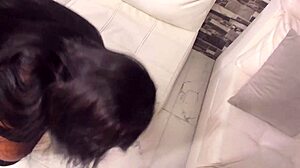 Big ass brunette rides horny stranger's cock roughly