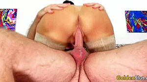 Hey, watch Grandpa devour Vanessa Videl’s tasty mature pussy