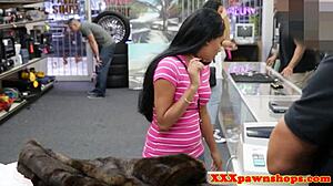 Look at those tits teasing in the pawnshop!