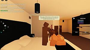 Roblox Porn Blacked with Monster Cock Deepthroat and Rough Anal Group