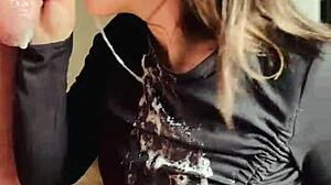 She took in the whole dick, a real throat pie