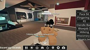 I had a new session with the beautiful bitch in roblox, bending her over for doggystyle