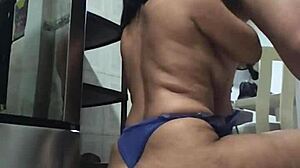 My stepnephew asked for dishwashing help but ended up fucking me hard