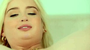 Tiny blonde takes huge cock in tight ass for gaping anal