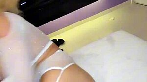 met a stranger on dance floor, removed condom for big ass creampie