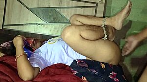 Real couple's passionate sex in rural village house