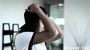 Stepsister seduction: ignorant guy makes wrong moves