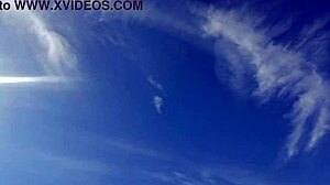 that beach walk with big tits and voyeur fun