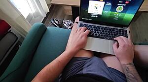 My boyfriend wants to play FIFA, and I want to play with his dick