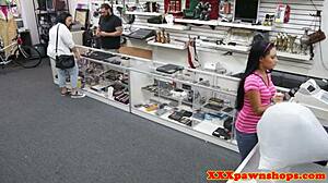 Look at those tits teasing in the pawnshop!