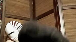 Horny Petite In Pantyhose And Lingerie Teases Big Tits Solo